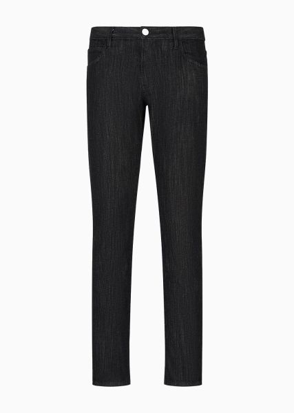 Jeans Deep Black Pantalon 5 Poches Coupe Slim En Denim De Coton Achat Groupé Homme